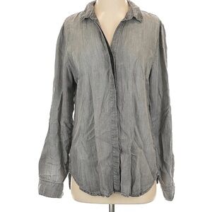 Anthropologie Cloth & Stone Gray Button-Up Shirt